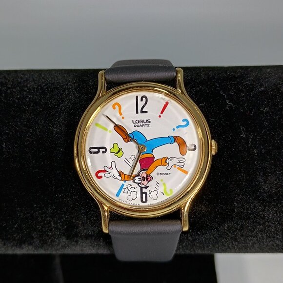 Vintage Goofy Animated Up Side Down Rotating Head LORUS Wristwatch main image 5